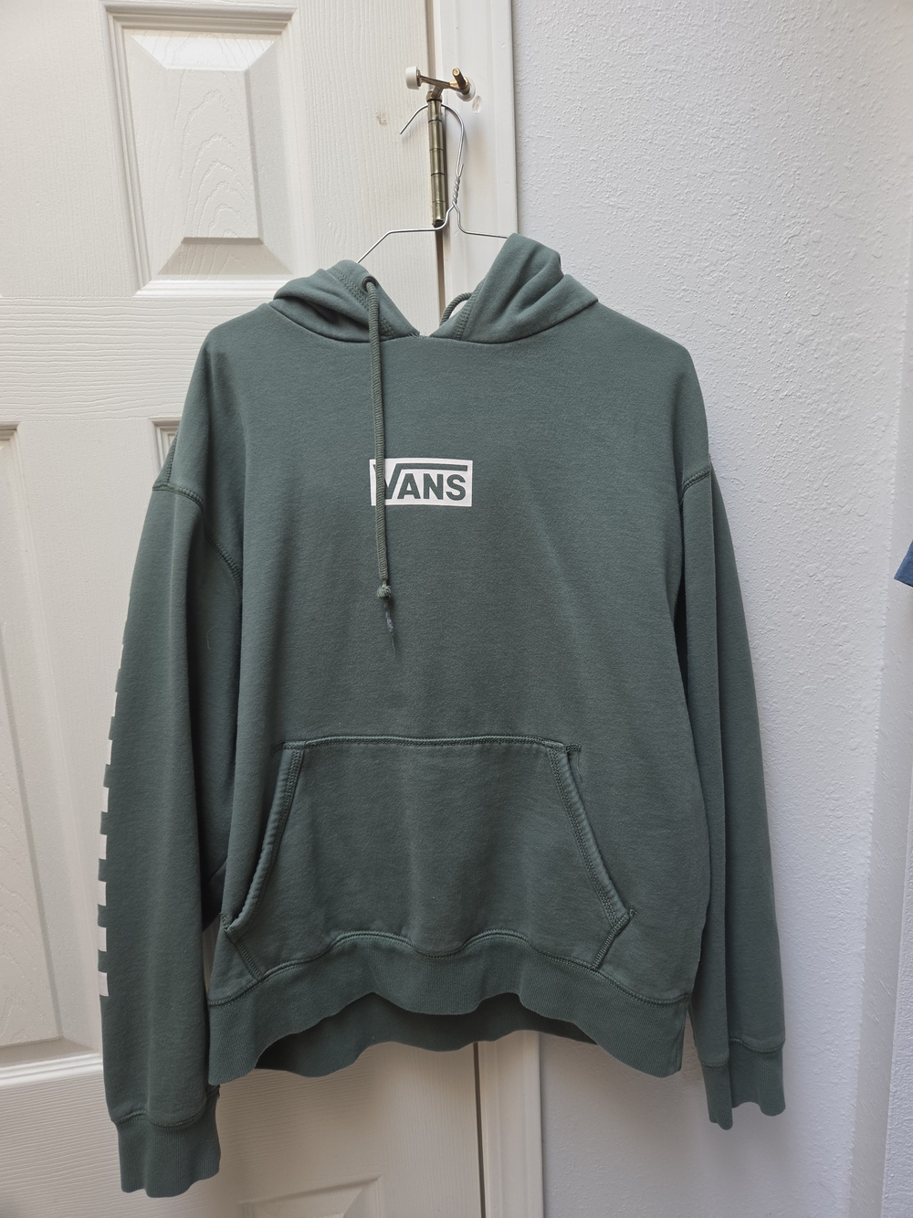 Vans Women’s Sage Green Logo Pullover Hoodie